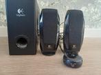 Logitech 2.1 Speakerset met Subwoofer, Ophalen of Verzenden, Gebruikt, Minder dan 60 watt, Subwoofer