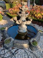 Grote Fontein met Plantenbakjes - Eenvoudig te vervoeren!, Tuin en Terras, Ophalen, Gebruikt, Beton, Fontein