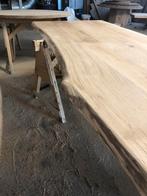 Massief eiken boomstam tafel blad 300  meter lang voorraad, Ophalen, 100 tot 150 cm, Eikenhout, Nieuw