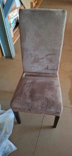 Stoelen taupe kleur velour bekleding 4 a 6 totaal, Huis en Inrichting, Ophalen, Zo goed als nieuw, Overige kleuren