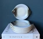 Set van 6 vintage Franse visbordjes, Ophalen of Verzenden