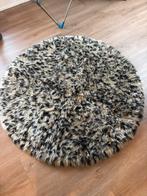 Rond vloerkleed met dierenprint, 100 tot 150 cm, Beige, Rond, Ophalen of Verzenden