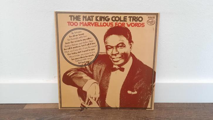 The Nat King Cole Trio – Too Marvellous For Words LP, Jazz, Cd's en Dvd's, Vinyl | Jazz en Blues, Gebruikt, Jazz, 1960 tot 1980