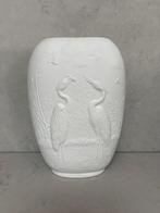 Kpm bavaria vaas Kraanvogels vintage wit, Wit, Aardewerk of Porselein, Ophalen of Verzenden, Zo goed als nieuw