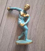 Grieks bronzen beeld discuswerper 11 cm, Ophalen of Verzenden, Zo goed als nieuw, Mens