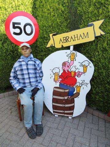 50 Abraham feest set 3 deel uniek voor 50 verjaardag. beschikbaar voor biedingen