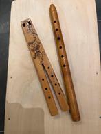 Twee houten fluiten, Ophalen of Verzenden, Gebruikt, Overige typen