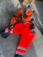 Motorzaag set: Kettingzaag, riem, laarzen (maat 43), Ophalen