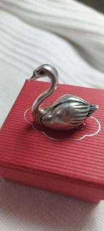 Miniatuur zwaantje zilver,  merk Gussi, Antiek en Kunst, Curiosa en Brocante, Ophalen of Verzenden