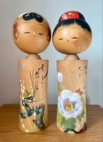 Vintage kokeshi paar Norio Nakamichi, Antiek en Kunst, Kunst | Niet-Westerse kunst, Ophalen of Verzenden