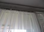 Vitrage 4x 160x140 cm. WIT, 100 tot 150 cm, Verzenden, Wit, Nieuw