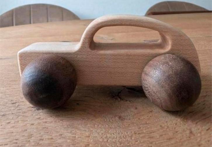 Houten speelgoed auto (beuken), Kinderen en Baby's, Speelgoed | Houten speelgoed, Nieuw, Duw- of Trekspeelgoed, Ophalen of Verzenden