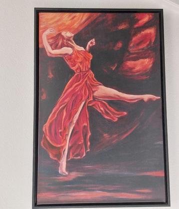 Artprints Lady in Red 2 maal beschikbaar voor biedingen