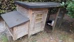 Groot konijnenhok voor buiten met ren van 5x5 m, Ophalen, 90 cm of meer, Konijn, Hok