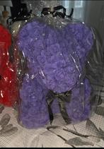 Schattige Foam Rozen Teddybeer - 35cm Paars, Ophalen of Verzenden, Nieuw, Overige typen