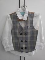 Supercute en feestelijk overhemd met gilet en vlinderdasje., Kinderen en Baby's, Kinderkleding | Maat 92, Ophalen of Verzenden