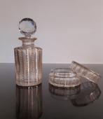Zeldzaam Baccarat kristallen parfumfles met poederdoos, Ophalen of Verzenden