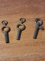 Antieke Zakhorloge Sleuteltjes - Set van 3, Ophalen of Verzenden
