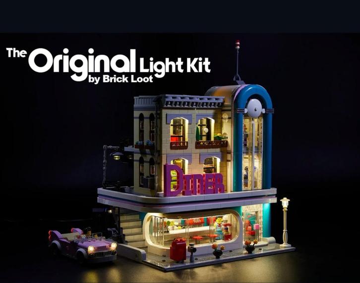 Verlichtingset LED voor de 10260 Downtown Diner verlichting, Kinderen en Baby's, Speelgoed | Bouwstenen, Nieuw, Overige merken