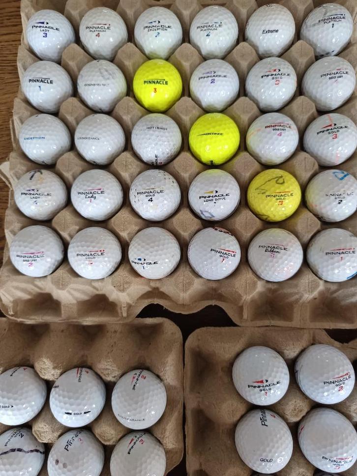 100 Pinnacle golfballen lakeballs (o.a. Gold,Distance, Lady), Sport en Fitness, Golf, Gebruikt, Bal(len), Overige merken, Ophalen of Verzenden