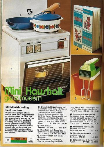 Vintage elektrisch kinderfornuis oven kookplaat uit 1975 beschikbaar voor biedingen