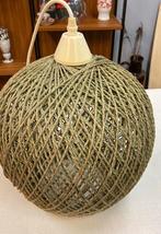Vintage touwlamp jaren 60/70 groene retro lamp touw, Ophalen, Overige materialen, Gebruikt, Nvt