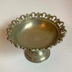 Tinnen bonbonschaaltje op voet Etain 95%, Ophalen of Verzenden
