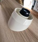 Wandring schroefrand armatuur lamp in crème., Ophalen of Verzenden, Zo goed als nieuw, Crème, Rond