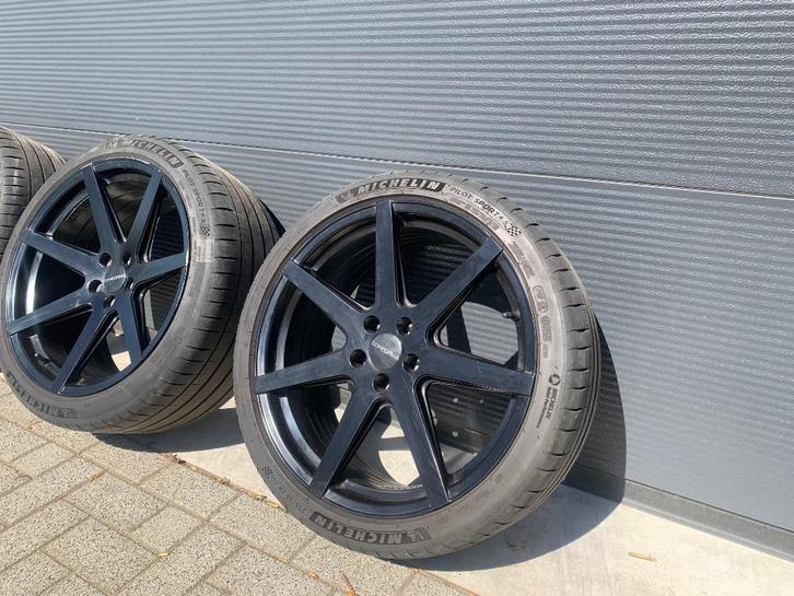 Mercedes W221 S600 zwart velgen breedset wielen AMG 20 inch, Auto-onderdelen, Banden en Velgen, Velg(en), Zomerbanden, 20 inch