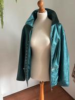 Stoere donkergroene metallic jas in leatherlook, Ophalen of Verzenden, Zo goed als nieuw, Maat 46/48 (XL) of groter, Groen