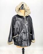 Fritzy's leren vintage jas met capuchon, Kleding | Dames, Maat 38/40 (M), Unknown, Zwart, Ophalen of Verzenden