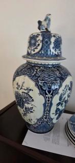 Delfts Blauw Vaas Sphinx Boch, Antiek en Kunst, Ophalen