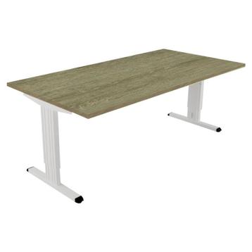 Bureau 180x80 cm (vier stuks) met geintegreerde kabelgoot beschikbaar voor biedingen