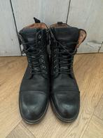 Peppe jeans zwarte leren schoenen boots veterlaarzen maat 41, Zwart, Lage of Enkellaarzen, Ophalen of Verzenden, Zo goed als nieuw