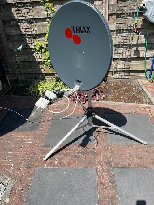 Camping digitale Schotelset incl. statief en ontvanger excl., Audio, Tv en Foto, Schotelantennes, Gebruikt, (Schotel)antenne-accessoires
