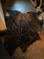 Zwart/Bruin Koeienhuid Vloerkleed, Zwart, 150 tot 200 cm, Ophalen of Verzenden, Zo goed als nieuw