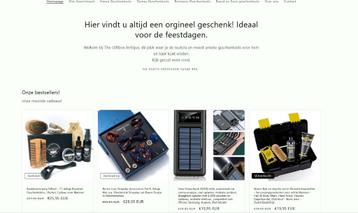 Luxe cadeau webshop met voorraad te koop beschikbaar voor biedingen