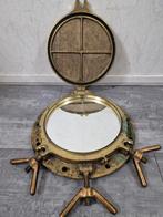 Grote en zware antieke messing patrijispoort van een schip., Ophalen, Ovaal, Minder dan 50 cm