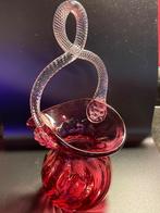 Victoriaans glazen mandje, Antiek en Kunst, Antiek | Glas en Kristal, Ophalen of Verzenden