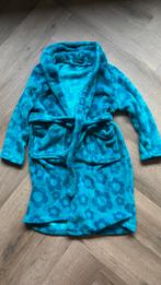 Blauwe badjas/ochtendjas maat 128/134 (met bloemen), Ophalen of Verzenden, Zo goed als nieuw, Meisje, Nacht- of Onderkleding