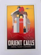 Originele Art Deco Litho - Orient Calls Prent, Ophalen of Verzenden