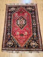 Vintage handgeknoopt perzisch tapijt qashqai 185x126, Info@SlatsAntiek.nl, 100 tot 150 cm, Perzisch, Ophalen of Verzenden