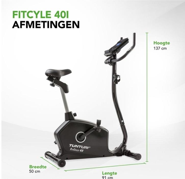 Hometrainer Tunturi Fitcycle 40, Sport en Fitness, Fitnessapparatuur, Zo goed als nieuw, Hometrainer, Benen, Ophalen