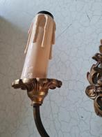 Vintage bronzen wandlamp, Barok, boudoir brocante romantisch klassiek, Heikant 21 Kaatsheuvel, Belle Vieille Brocante, Ophalen of Verzenden