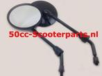 Spiegelset Glans zwart Agm Vx50s Btc Riva Sport 88120-ALA6-E, Motoren, Tuning en Styling, Ophalen of Verzenden, 50cc-Scooterparts