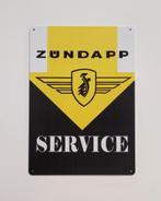 Zundapp service zwart geel reclamebord van metaal wandbord, Verzamelen, Merken en Reclamevoorwerpen, Reclamebord, Info@deconoord.nl