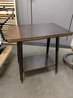 Oud bijzettafeltje op wielen met beschadigingen (Turnhout), Ophalen, Minder dan 45 cm, Minder dan 55 cm, Gebruikt