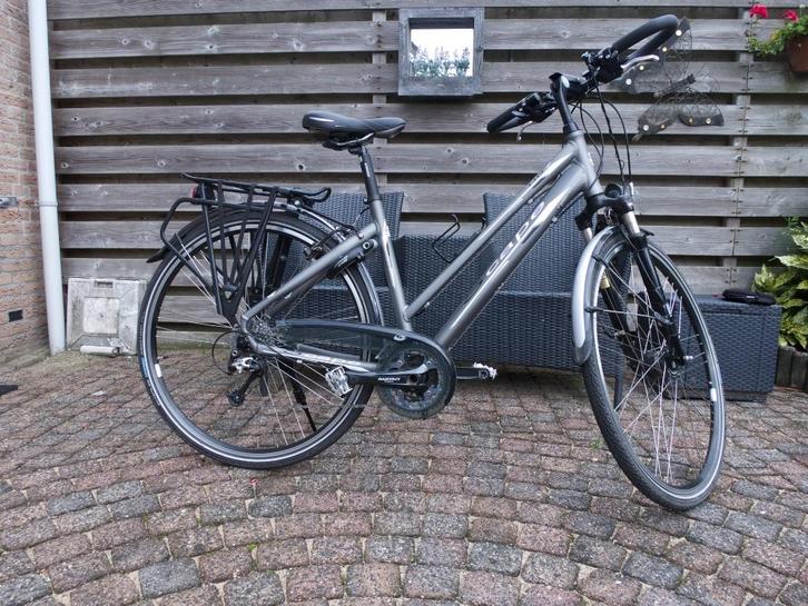 Decathlon S'cape HB7 damesfiets, Fietsen en Brommers, Fietsen | Dames | Damesfietsen, Zo goed als nieuw, Overige merken, Ophalen