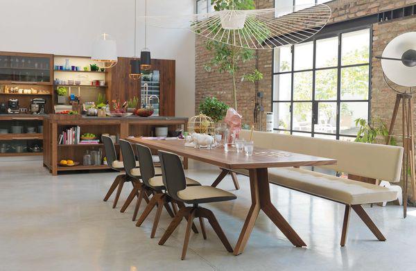 Team 7 ding set YPS Tafel & Bench & 3 AYE stoelen NP €15.000, Huis en Inrichting, Tafels | Eettafels, Zo goed als nieuw, 200 cm of meer