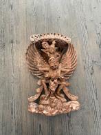 Houten Handgesneden Garuda Beeld, Ophalen of Verzenden, Gebruikt